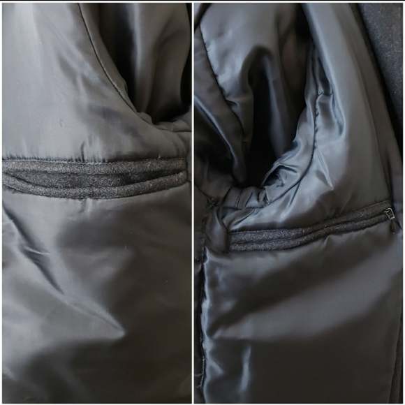 London Fog Wool Blend Coat Size Small Black - Picture 5 of 8